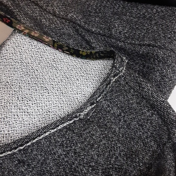 Dolan Gray Sweater Dress XS Fiona Tunic Lace Trim Crochet Hem Casual Chic - Picture 5 of 6